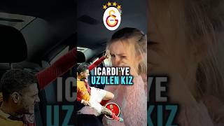 İCARDİ’NİN SAKATLANMASINA ÜZÜLEN MİNİK KIZ 😇 icardi galatasaray futbol [upl. by Fawne]