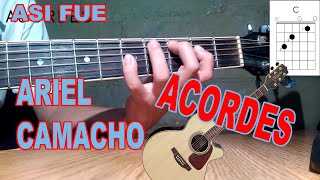 Asi Fue  Ariel Camacho  Acordes [upl. by Arua253]