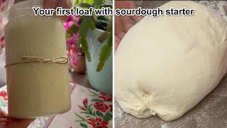 Your first sourdough loaf Part 1  kneading and shaping the loaf [upl. by Eirrehc]