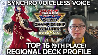 YuGiOh Regional Deck Profile Top 16  Synchro Voiceless Voice Branded  Combo explanations [upl. by Hope]