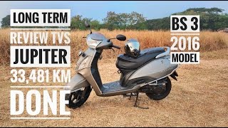 Long term review TVS Jupiter 33481 km  Worth it to buy as 2nd hand [upl. by Panaggio634]