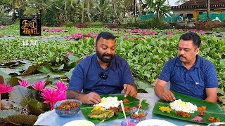 ഒരു ആമ്പൽ പൂ സദ്യ  Kumarakom meals and blue lotus field  Shikara boating in Kerala [upl. by Herman]