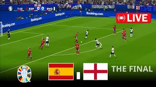 eFootball Pes 21 Gameplay  Spain vs England 21  THE FINAL  UEFA Euro Cup 2024 [upl. by Salbu]