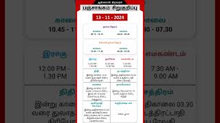 Today Tamil Calendar l Nalla Neram amp Panchangam l November 13 2024 l panchangam nallaneram [upl. by Devad30]