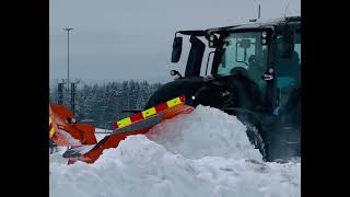 Snødemo med Akershus Traktor på Jessheim [upl. by Ahsima]