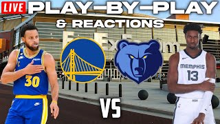 Golden State Warriors vs Memphis Grizzlies  Live PlayByPlay amp Reactions [upl. by Arat]