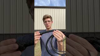 Snakewhip bullwhip diy shorts short indianajones cool whipcracking shortvideo paracord [upl. by Aicirtel]