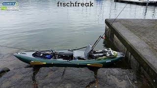 ANGELKAJAK das Beste aufblasbare GUMOTEXHALIBUT best inflatable fishing kayak english subtitel [upl. by Centeno]