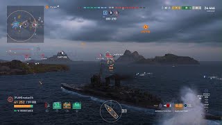 World of Warships Legends  Resistance Div Keeping Blue Team Afloat [upl. by Ennelram464]