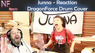 Junna through the fire and flames reaction [upl. by Rozalin]