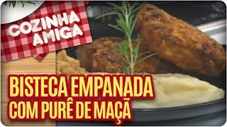 Receita Bisteca Empanada  Cozinha Amiga [upl. by Ddarb]