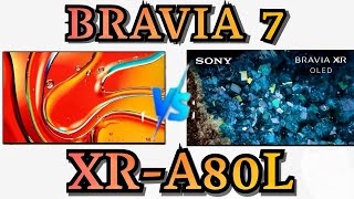 Sony Bravia 7 Mini LED vs Sony Bravia A80L OLED  MINI LED vs OLED oled sonybraviatv [upl. by Laikeze]