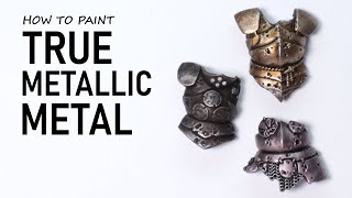 TMM  How to Paint 3 Types of TRUE Metallic Metal FAST [upl. by Wiedmann16]