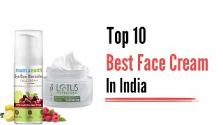 Top 10 Best Face Cream In India  Best Face Cream  Top List [upl. by Orat185]