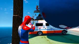 Spiderman GTA 5 Epic Reverse Video Ragdolls Jumps Fails case 365  SpiderMan Reverse gta5 [upl. by Cochard]