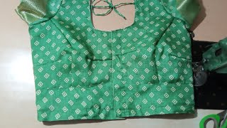 Tucks blouse ki cutting and stitchng  38size blouse stitching  Mayuri fashion designs [upl. by Rebel22]