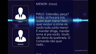 Telefonemas gravados PCC  PIRLO x MENOR reportagem Jornal O Paraná [upl. by Nairad]