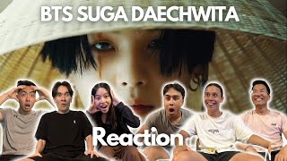 SUGA   FIRST TIME EVER WATCHING BTS Agust D 대취타 MV Reaction [upl. by Elime]