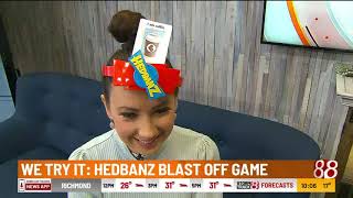 We Try It Hedbanz Blast Off game [upl. by Stauder56]