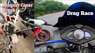 Magnet Cover Breakdown  Drag race ksr21vlogs [upl. by Yseult]