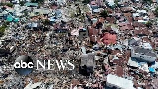 Indonesia quake and tsunami At least 800 dead [upl. by Navonod609]