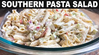 SOUTHERN PASTA SALAD RECIPE  EASY SIDE DISH  CATHERINES PLATES [upl. by Coffee357]