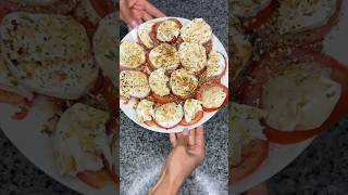 Easy Tomato mozzarella recipe recipe lunchideas snack cooking weightloss [upl. by Huang]