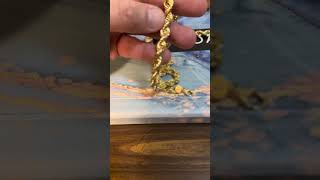 New Review Video JACOJE JEWELRY 8mm Diamond Cut Rope Chain 14k jacoje [upl. by Douglas]