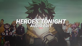 heroes tonight  janji feat johnning edit audio [upl. by Laban]