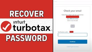 How to RecoverReset TurboTax Password LATEST GUIDE [upl. by Astto]