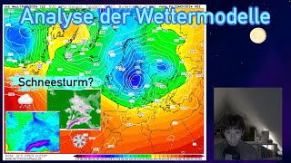 Kaltlufteinbruch mit Schneesturm und VbTief  Analyse der Wettermodelle GFS  ECMWF wetter [upl. by Appledorf]