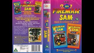 Fireman Sam  2 on 1 1996 UK VHS [upl. by Surtimed]