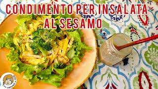 CONDIMENTO PER INSALATA AL SESAMO sesamo dressing  胡麻ドレッシング [upl. by Ahsilad]