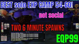 BEST SOLO CAMP TO EXP 5460 EVERQUEST P99 Green  50 plus experience camp two 6 minute spawns easy [upl. by Lamaj]