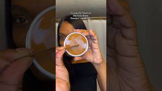 Danessa Myricks Blurring Balm Powder Shade Match test on dark skin ✨ blackgirlmakeup [upl. by Roselane531]