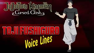 Jujutsu Kaisen Cursed Clash  Toji Fushiguro ENGLISH  JAPANESE Voice Sounds [upl. by Loria477]