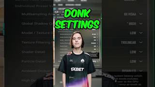 BEST PRO CS2 Video Settings For STRETCHED Donk shorts [upl. by Anawk830]