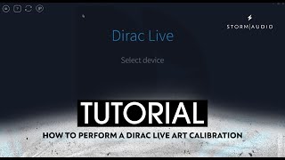 StormAudio  How to perform a Dirac Live ART calibration [upl. by Susette]