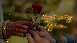 Happy rose day 🌹 Rose day status  7 February whatsapp status  Romantic Shayari status roseday [upl. by Nyral551]