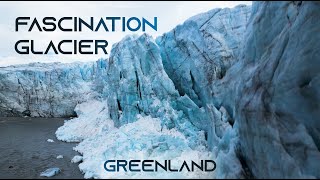 Fascination Glacier 4K  Glacier calving  Russell Glacier  Greenland Kangerlussuaq [upl. by Dopp]