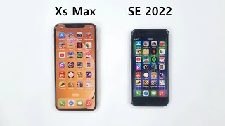 iPhone XS Max vs iPhone SE 2022  Speed Test [upl. by Tabbie]