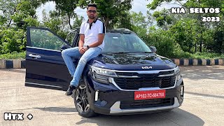 New 2023 Kia Seltos Facelift 🔥 Seltos HTX  iMT  Blue Colour  Walkaround Review [upl. by Blight597]