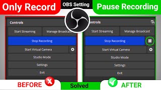 OBS Pause Recording not showing  How to PAUSE Recording in OBS Studio Hindi [upl. by Ahsyek]