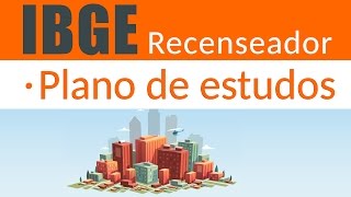 IBGE  Recenseador Plano de Estudos [upl. by Aistek]