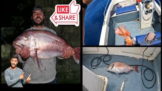 Big Bluefin tuna passing Atum Rabilho Snapper Pargo Forkfish  Abrotea azores [upl. by Daugherty]