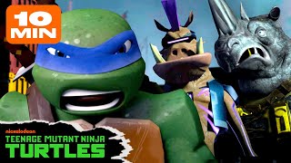 Bebop amp Rocksteady Fight The Ninja Turtles 🐗  Full Episode in 10 Minutes  TMNT [upl. by Bashuk]