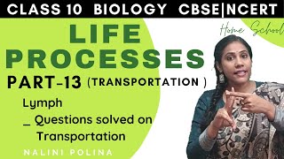 Life Processes class 10 Biology  Transportation  Lymph  Part 13 [upl. by Yrebmik449]