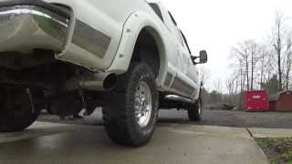 2002 F250 73 Powerstroke Magnaflow Exhaust [upl. by Yelnet]