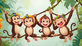 English kids song  The Jungle Jam  Fun Kids Song with Animals  kids poems in english [upl. by Anais]