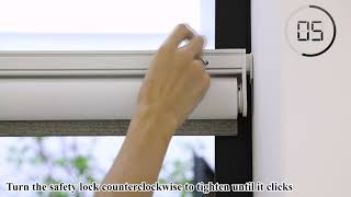 10s QUICK INSTALLATION Persilux No Drill roller blinds [upl. by Rollo769]